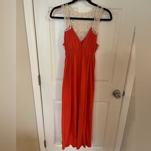 Coral Maxi Dress